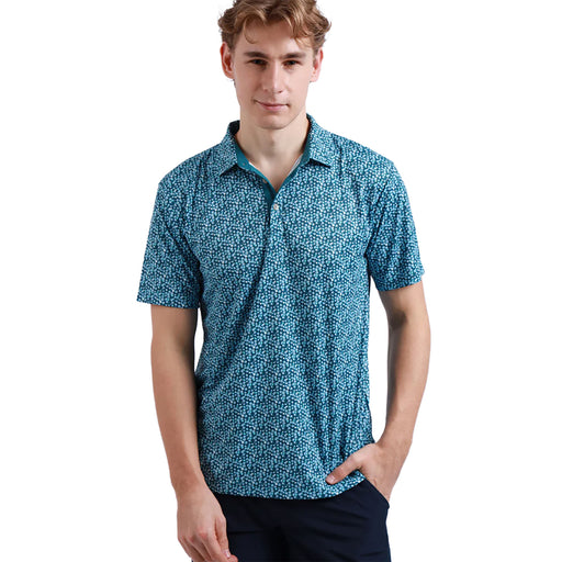 Swannies Ridge Dazzling Blue Mens Golf Polo - Dazzling Blue/XXL