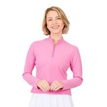 Load image into Gallery viewer, Sofibella Nantucket Womens LS Golf Shirt - Preppy Pink/2X
 - 1