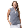 SanSoleil SolCool Sleeveless Mock Neck Womens Golf Polo