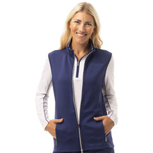 Load image into Gallery viewer, SanSoleil SolLayer Zip Womens Golf Vest - Navy/XL
 - 8