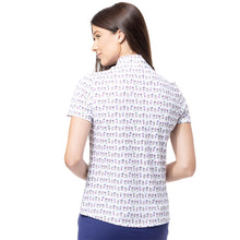 Load image into Gallery viewer, SanSoleil SolTek Lux SS Prnt Bayb Mock W Golf Polo
 - 2