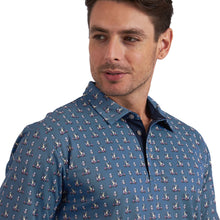 Load image into Gallery viewer, Swannies Golden Blue Horizon Mens Golf Polo
 - 3