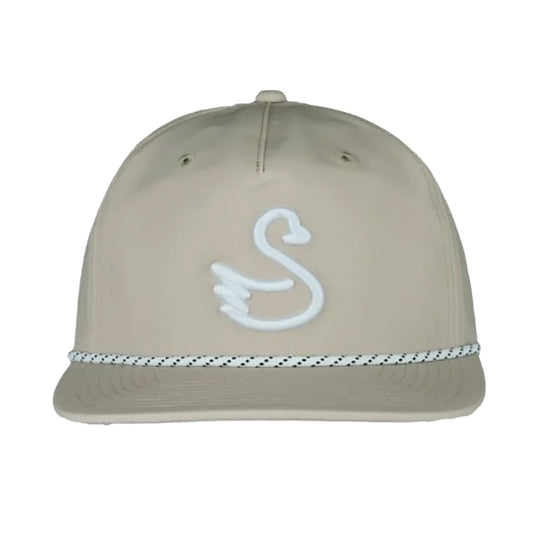 Swannies Swan Brewer Tan-White Mens Golf Hat