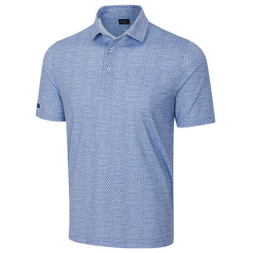 Greg Norman ML75 Stretch Silver Fin Mens Golf Polo - Blue Haze/XXL