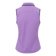 Load image into Gallery viewer, Greg Norman Topspin Tipped SL Zip Womens Golf Polo
 - 5