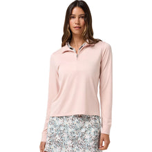 Load image into Gallery viewer, TravisMathew Skyloft Light QZ LS Womens Pullover - Hthr Blush Pink/L
 - 1