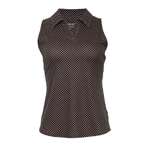 Jofit Johnny Collar Cutaway Womens SL Golf Polo - Espresso Dot/XL