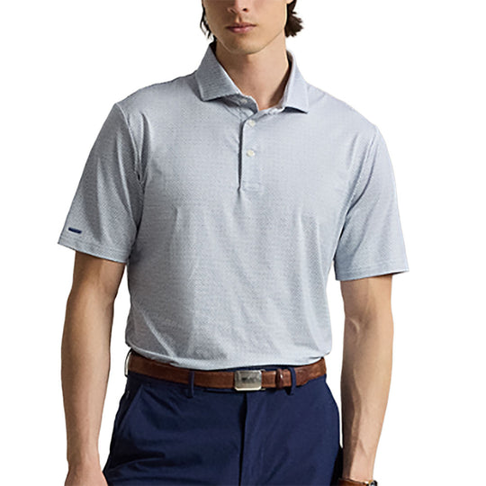 RLX Ralph Lauren Elevated Printed Jersey Fifeshire Geo Mens Golf Polo