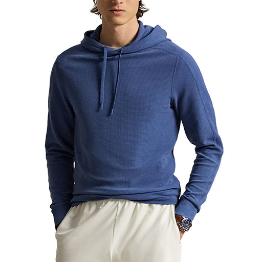 RLX Golf Longsleeve Tech Waffle Knit Mens Hoodie - Old Royal/XL