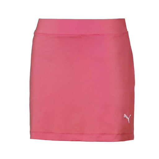 Puma Solid Knit 13in Girls Golf Skort - Rapture Rose/XL