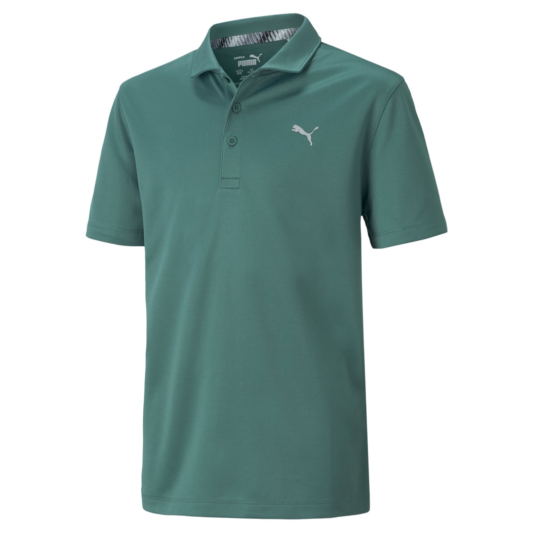 Puma Essential Boys Golf Polo - Blue Spruce/XL
