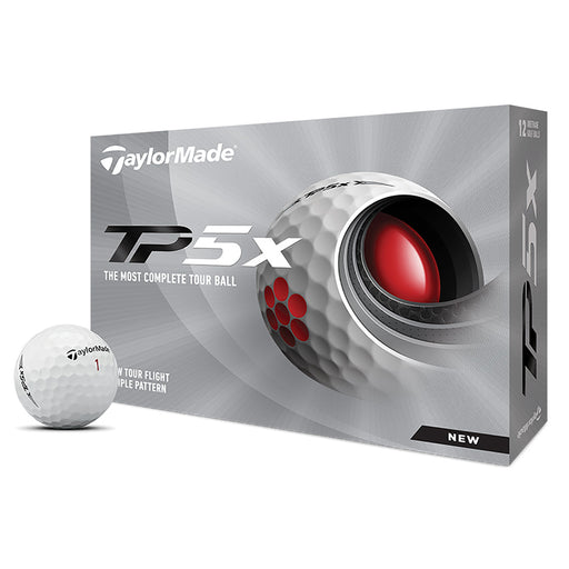 TaylorMade TP5x Golf Balls - Dozen - White