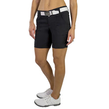 Load image into Gallery viewer, JoFit Belted 7.5 in Womens Golf Shorts - Blk Black/16
 - 1