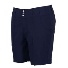 Load image into Gallery viewer, Jofit Belted 7.5 in Womens Golf Shorts - Midnight/16
 - 4