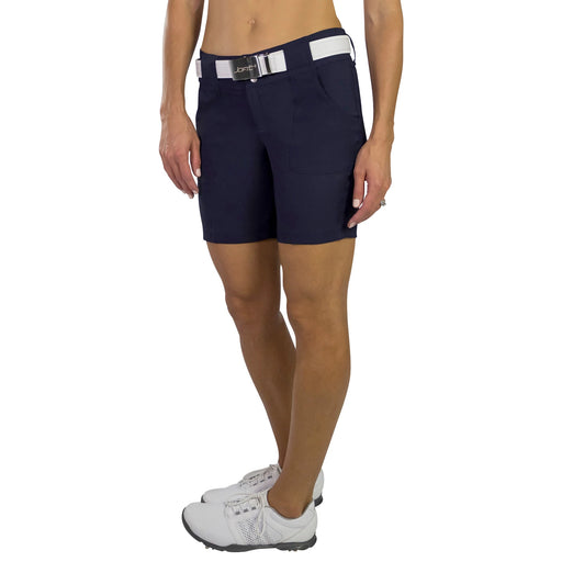 JoFit Belted 7.5 in Womens Golf Shorts - Midnight/16