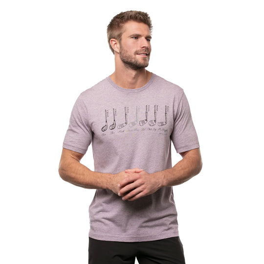 TravisMathew Youll Do Heather Grapeade Mens Golf T-Shirt