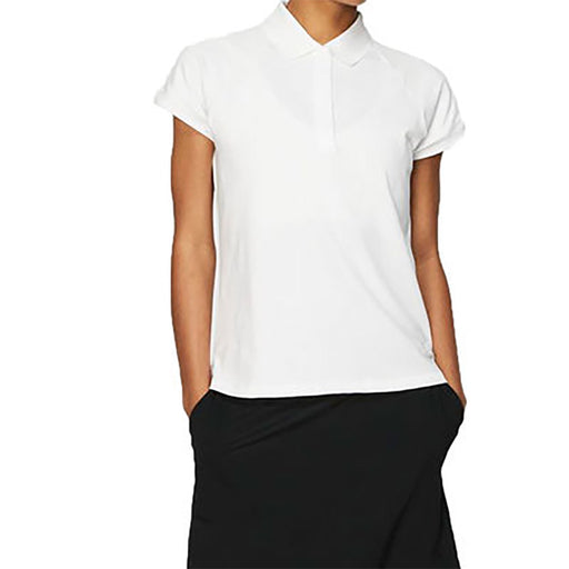 Nike Dri Fit UV Womens Cap Sleeve Golf Polo - 100 WHITE/XL