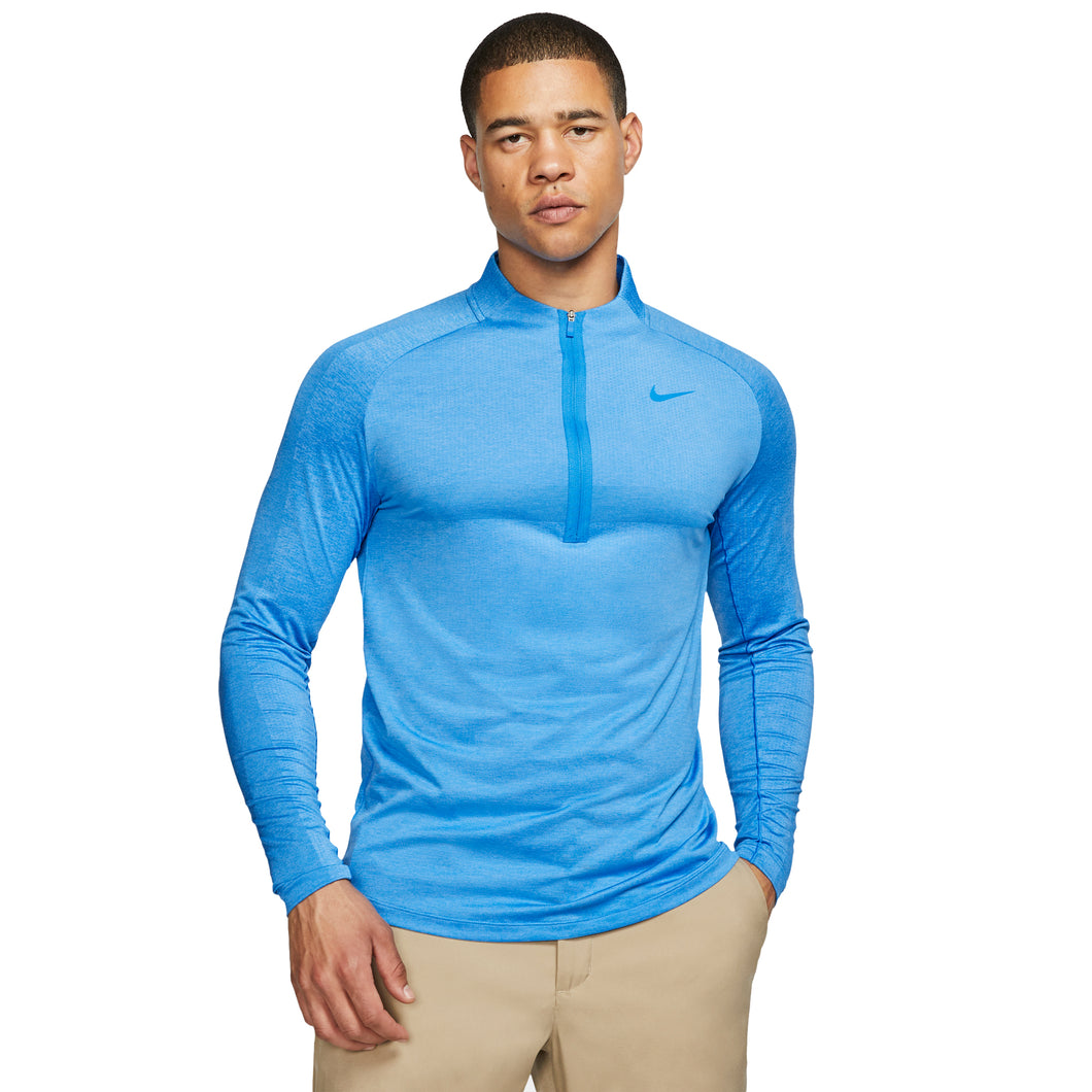 Nike Seamless Statement Mens Golf 1/2 Zip - 435 LT PHO BLUE/S