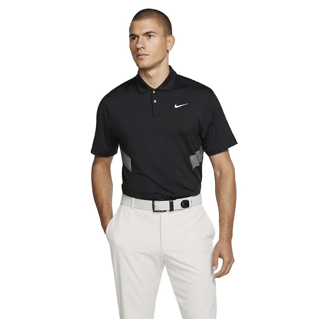 Nike Vapor Dri Fit Jersey Mens Golf Polo - 010 BLACK/WHITE/XXL