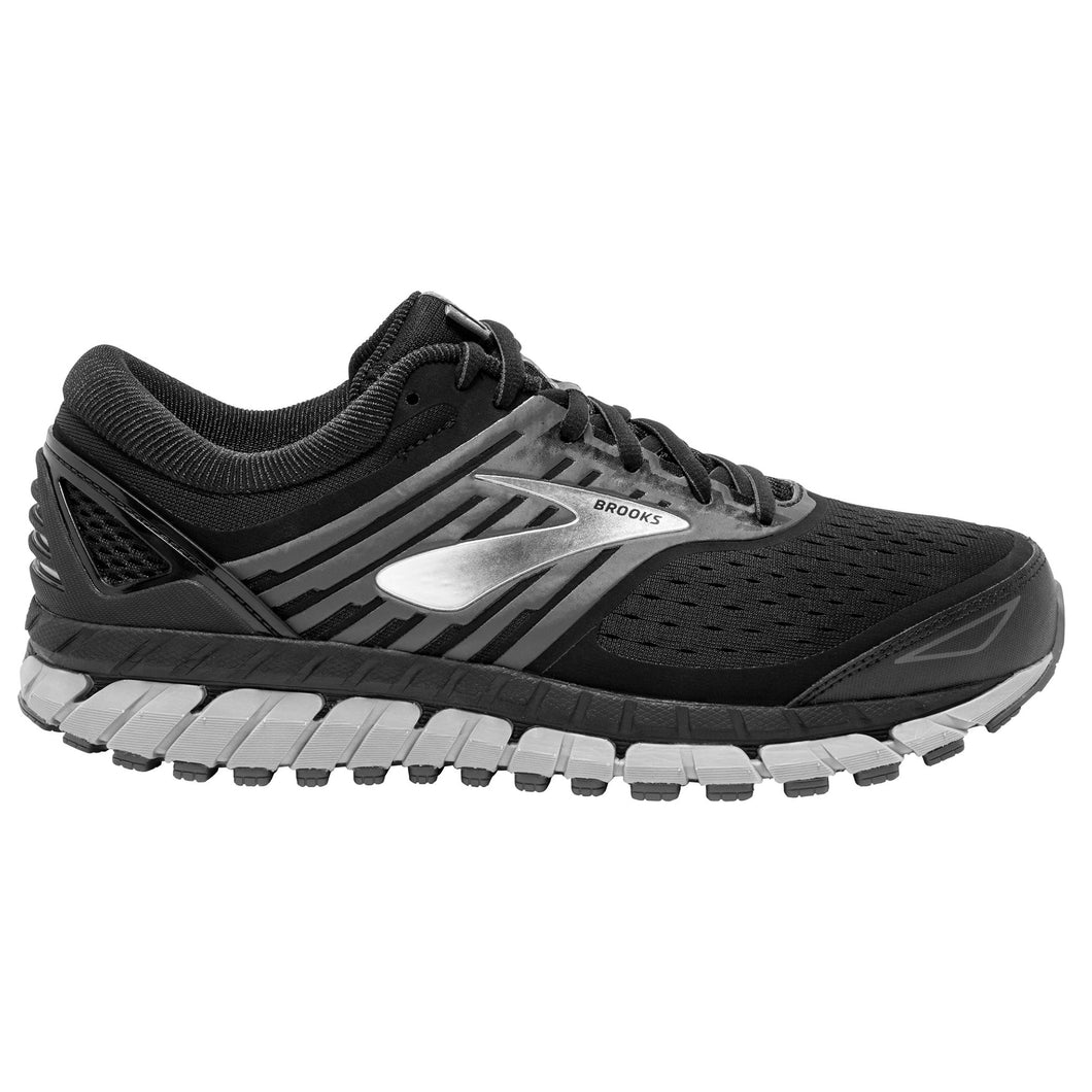 Brooks Beast 18 Black-Silver Mens Running Shoes