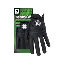 Load image into Gallery viewer, FootJoy WeatherSof Black LH Reg Mens Golf Glove
 - 1