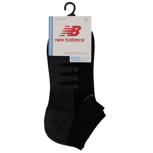 New Balance Coolmax No Show Socks - Black/XL