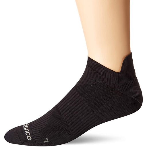 New Balance Run Flat Knit Tab Unisex Socks - Black/L