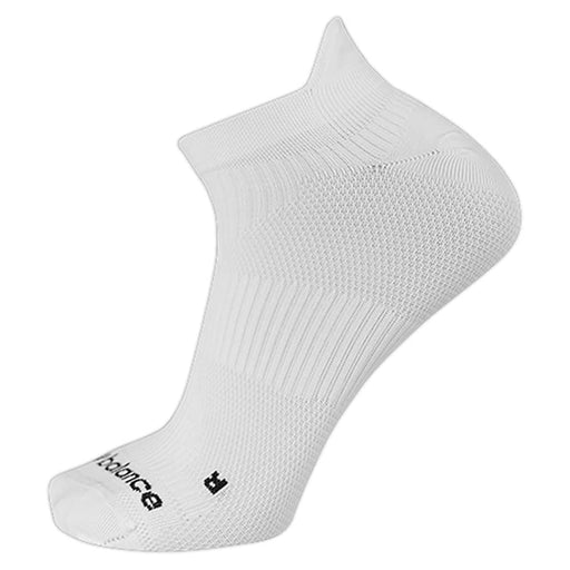 New Balance Run Flat Knit Tab Unisex Socks - White/L