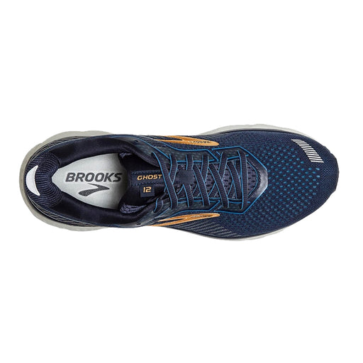 Brooks Ghost 12 Navy-Gold Mens Running Shoes