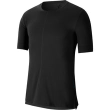 Load image into Gallery viewer, Nike Dri-FIT Yoga Mens Short Sleeve Training Shirt - 010 BLACK/XL
 - 4