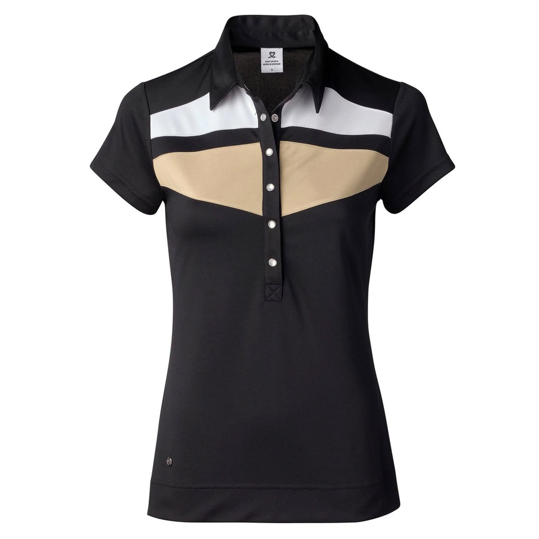 Daily Sports Kayla Black Womens SS Golf Polo