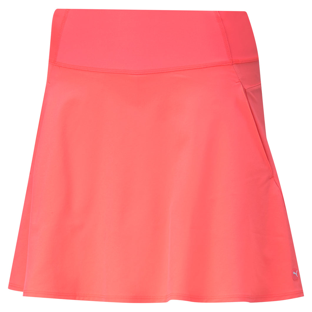 Puma PWRSHAPE Solid Woven 16in Womens Golf Skort - Ignite Pink/XXL