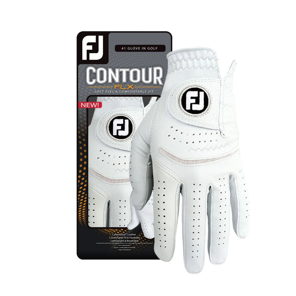 FootJoy Contour Flx Left Hand White W Golf Glove