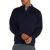 FootJoy Drop Needle Half Zip Navy Mens Golf Pullover