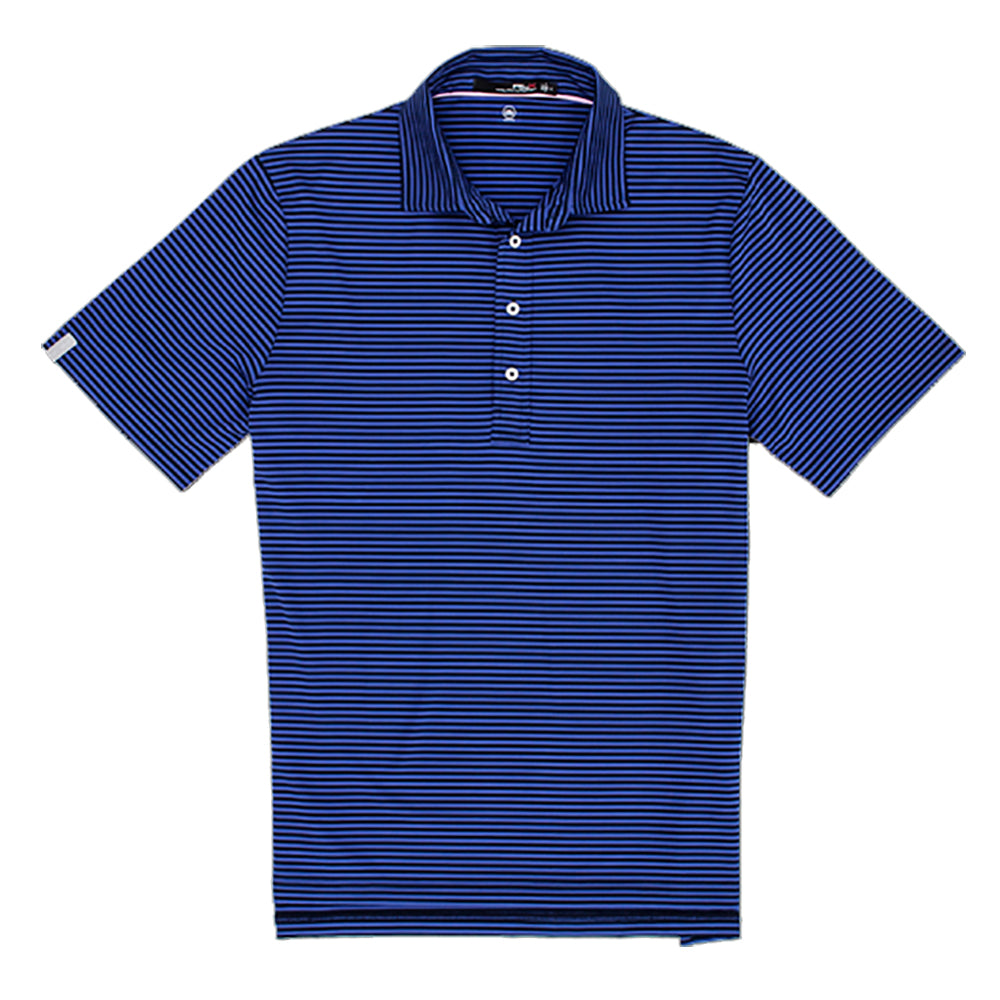 RLX Yarn Dye Airflw Fd Str Ind Skyl Mens Golf Polo