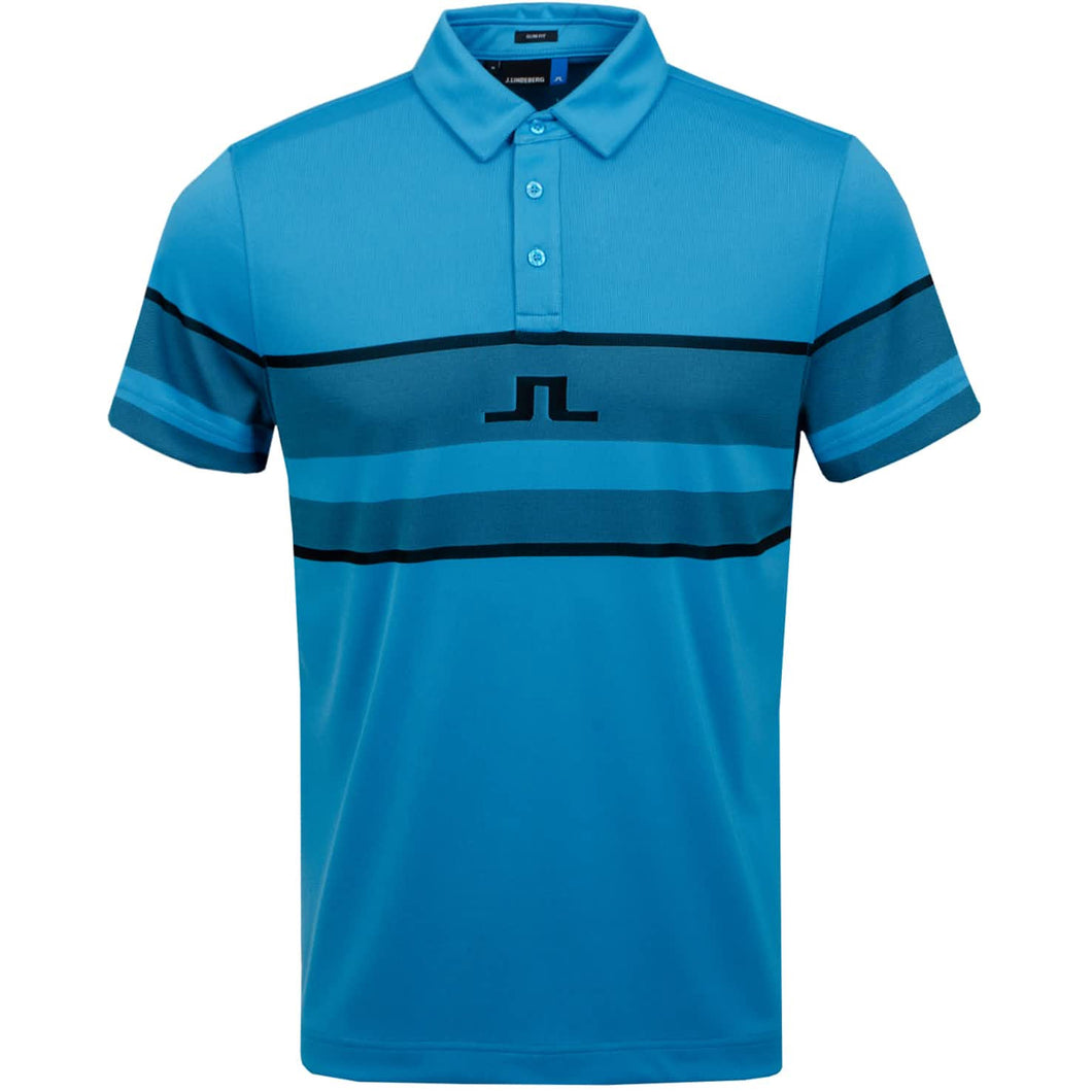 J. Lindeberg Cole Slim Jacquard Mens Golf Polo