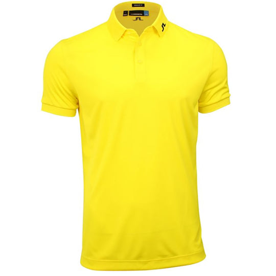 J. Lindeberg Tour Tech TX Jersey Yellow Mens Golf Polo