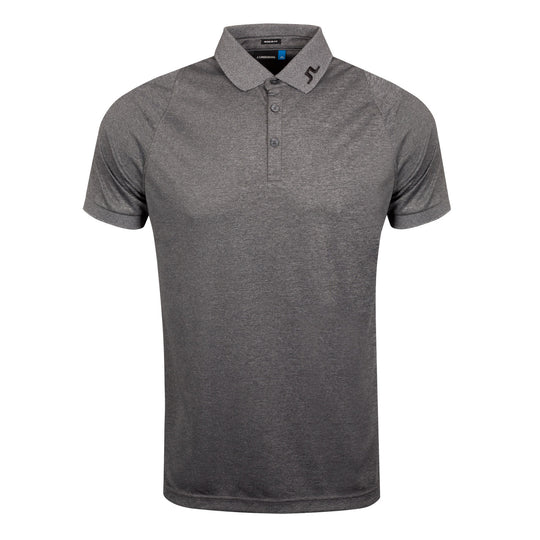 J. Lindeberg William Regular TX Jersey Dark Grey Mens Golf Polo