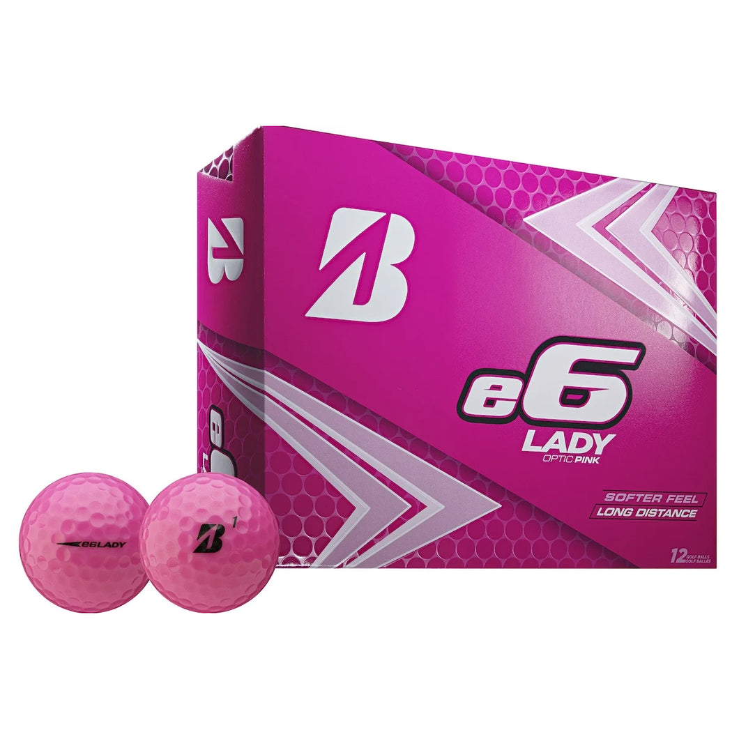 Bridgestone e6 Lady Pink Golf Balls - Dozen - Default Title