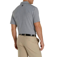 Load image into Gallery viewer, FJ Heather Pinstripe Lisle Self Collar Grey M Polo
 - 2