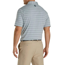 Load image into Gallery viewer, FJLisle Dbl  Pin Stripe Self Collar Grey M Polo
 - 2