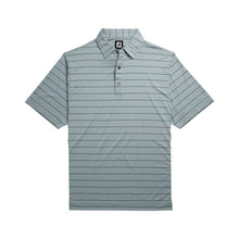 Load image into Gallery viewer, FJLisle Dbl  Pin Stripe Self Collar Grey M Polo
 - 4
