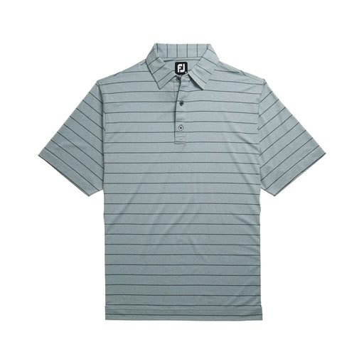 FJLisle Dbl  Pin Stripe Self Collar Grey M Polo