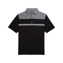 Load image into Gallery viewer, FootJoy Hthr Block Lisle Self Collar Blk Mens Polo
 - 4