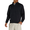 FootJoy Drop Needle Half Zip Black Mens Golf Pullover