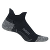 Feetures Plantar Fasciitis Relief Light Cushion Black No Show Tab Socks