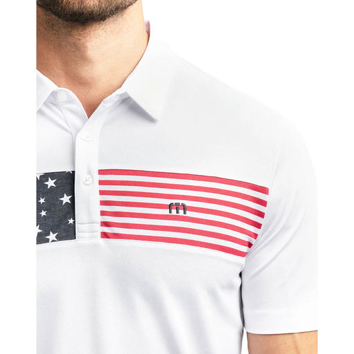 TravisMathew Sea to Sea White Mens Golf Polo