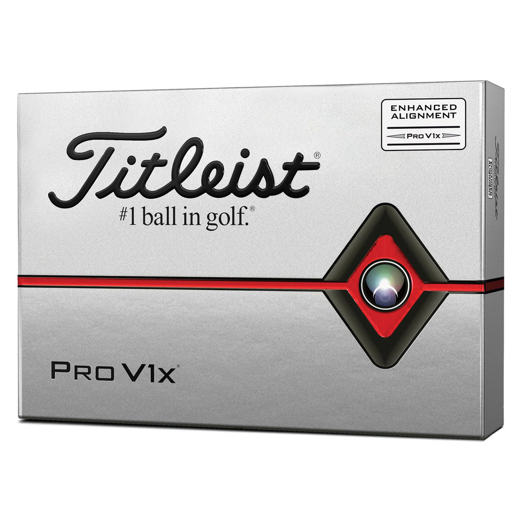 Titleist Pro V1x Aim White Golf Balls - Dozen 2020 - Default Title