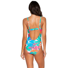 Load image into Gallery viewer, Sunsets Borderline 1pc Womens Tropicalia Swimsuit
 - 2
