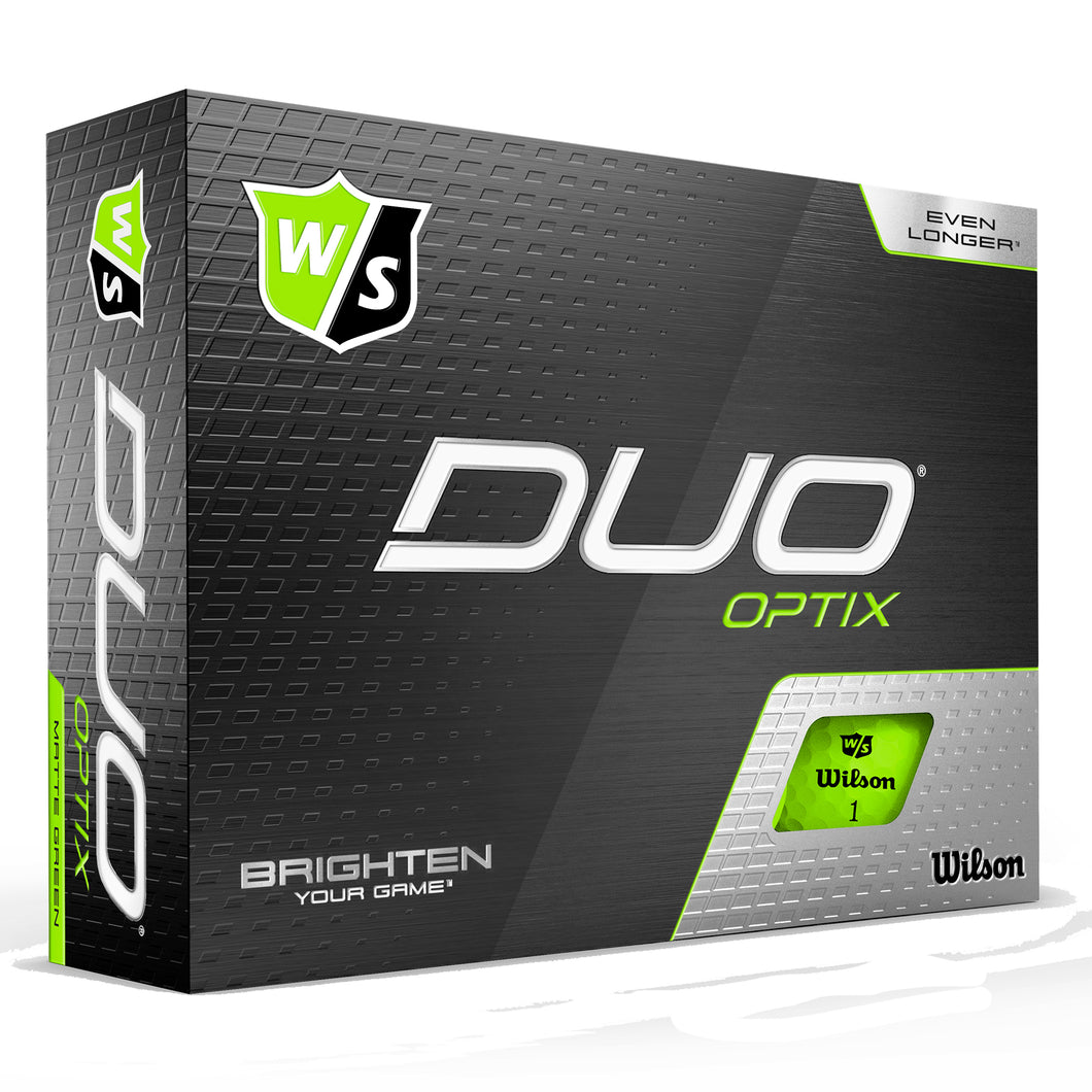 Wilson Duo Optix Green Golf Balls - Dozen - Default Title